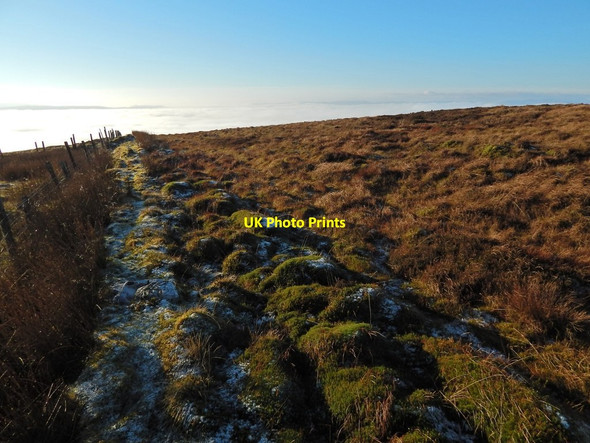 Photo 6"x4" Dry-stone dyke and fence Renton c2014