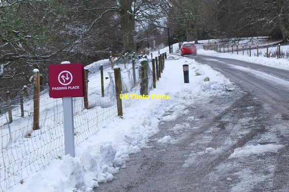 Photo 6"x4" Drive to Barony Castle Hotel Eddleston c2015