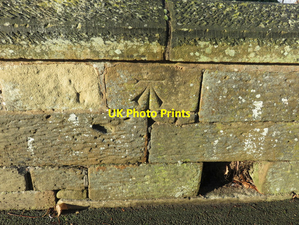 Photo 6"x4" Bench mark in Chester Street, Wrexham Wrexham\/Wrecsam c2015