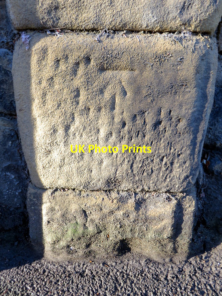 Photo 6"x4" Bench mark in Chester Road, Wrexham Wrexham\/Wrecsam c2015