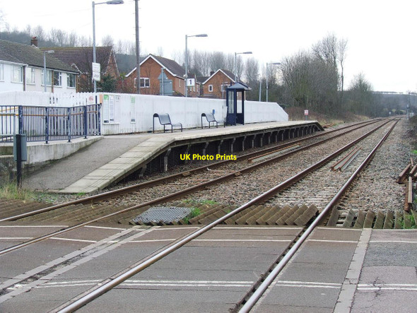 Photo 6"x4" East bound platform, Lidlington station Lidlington c2010