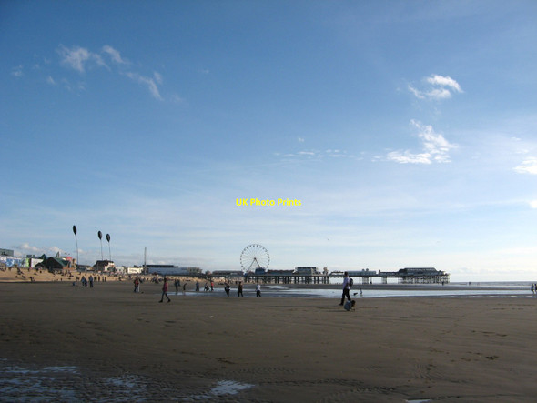 Photo 6"x4" Blackpool Beach Blackpool\/SD3136 c2014
