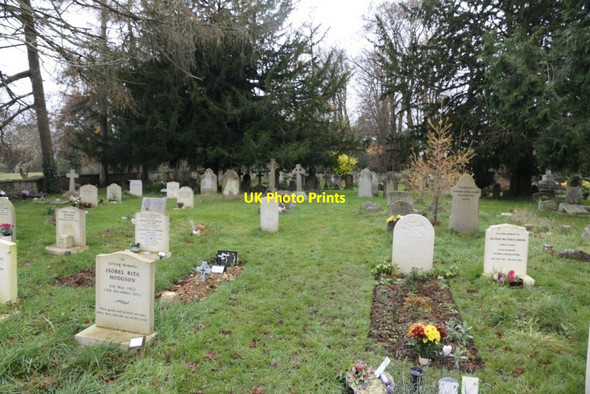 Photo 6"x4" Looking West up the Churchyard New Headington c2014