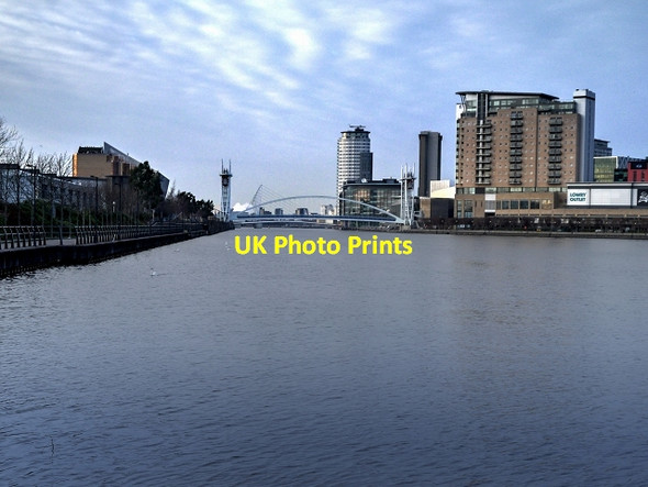 Photo 6"x4" Manchester Ship Canal, Salford Quays Salford\/SJ8098 c2015