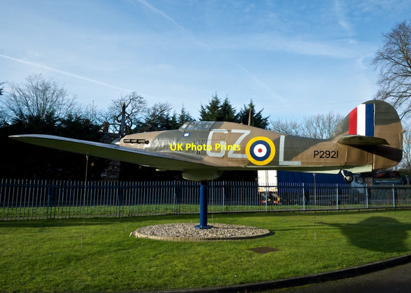 Photo 6"x4" Static (Plastic) Hurricane at Biggin Hill Battle of Britain Memorial Chapel Biggin Hill c2015