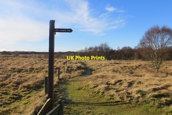 Photo 6"x4" Sign, Fife Coastal Path Leuchars c2015