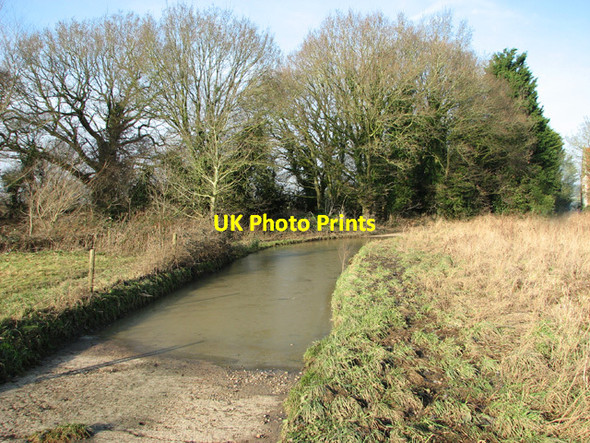 Photo 6"x4" Frozen puddle on farm track Brandiston c2015