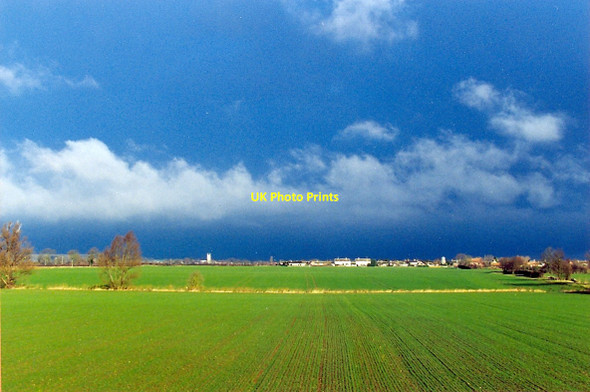 Photo 6"x4" A fenland landscape near Bourne, Lincolnshire Bourne\/TF0920 c2000