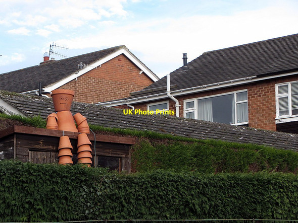 Photo 6"x4" Flowerpot man, Wylam Prudhoe c2015