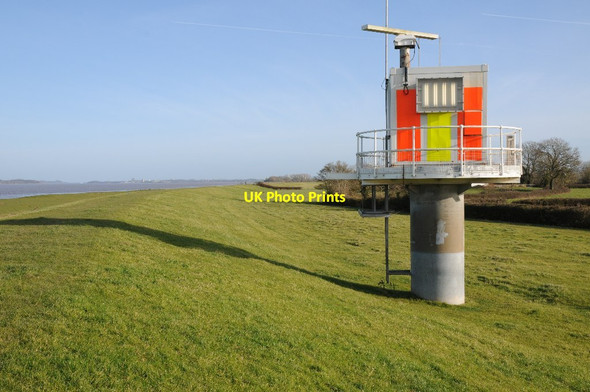 Photo 6"x4" Navigation beacon beside the River Severn Shepperdine c2015