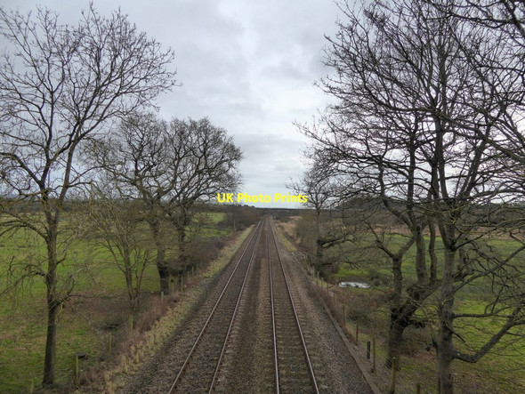 Photo 6"x4" Railway line on Exminster Marshes (2) Exminster c2015