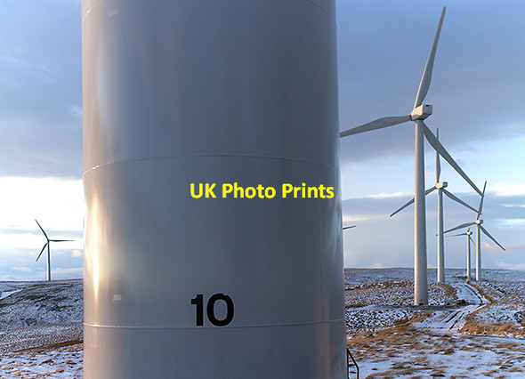 Photo 6"x4" Wind turbines on Rowantree Craig Glendevon\/NN9904 c2015