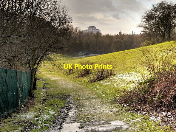 Photo 6"x4" Path (Fitzgeorge Street) through Sandhills Manchester c2015
