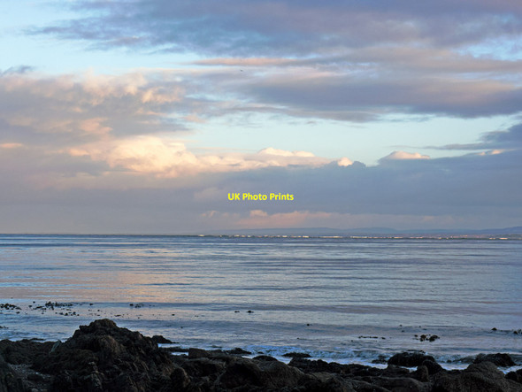 Photo 6"x4" The breaking waves on the mudbanks of the Moray Firth Rosemarkie c2015