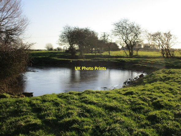 Photo 6"x4" Frozen pond, Rimswell Rimswell c2015