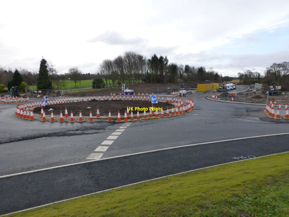 Photo 6"x4" Improved roundabout on Willowburn Avenue Alnwick c2015