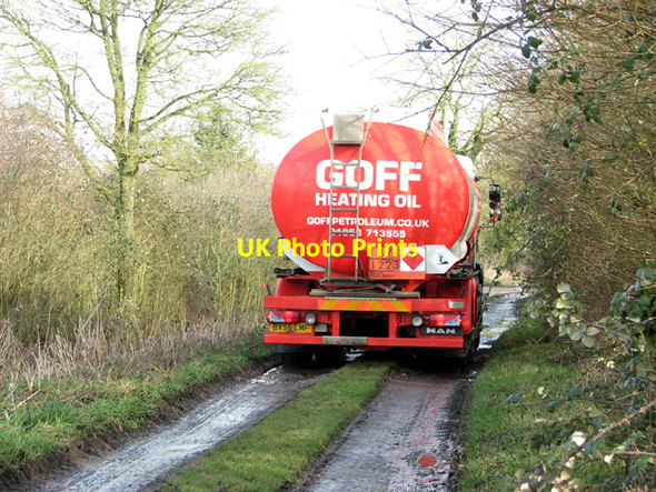 Photo 6"x4" Heating oil delivery on Springwood Lane Kirstead Green c2015
