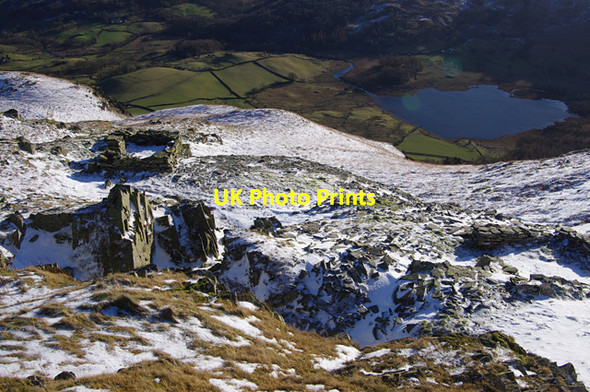 Photo 6"x4" Old quarry workings, Lingmoor Fell Little Langdale c2015 P1