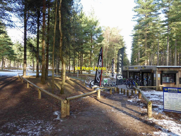 Photo 6"x4" Bike hire \/ cycle shop Sherwood Pines Forest Park visitor centre Kings Clipstone c2015