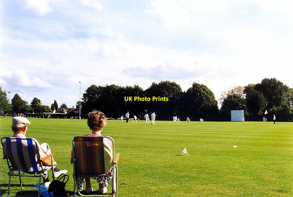 Photo 6"x4" Afternoon cricket at the Abbey Lawn, Bourne, Lincolnshire Bourne\/TF0920 c2003