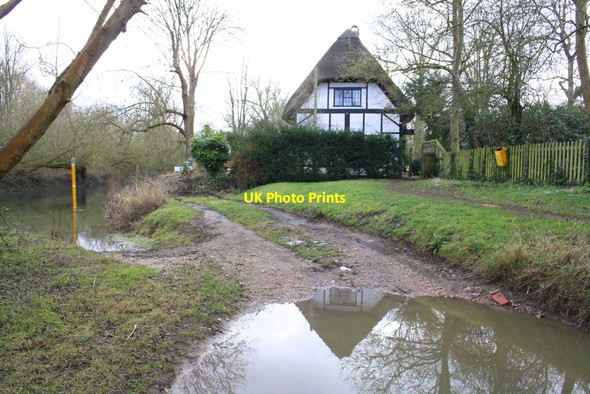 Photo 6"x4" Ford Cottage beside ford across the River Thame Drayton St Leonard c2015