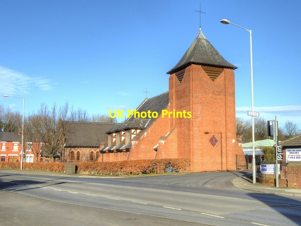 Photo 6"x4" St Mary Magdalen's Roman Catholic Church, Higher Penwortham Preston\/SD5329 c2015
