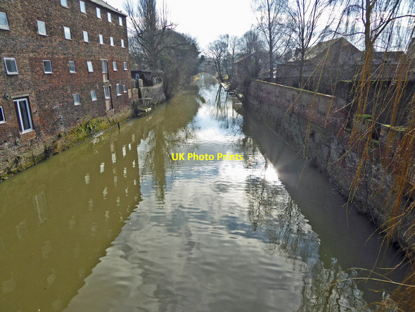 Photo 6"x4" The River Ancholme from the bridge in Brigg Brigg c2015