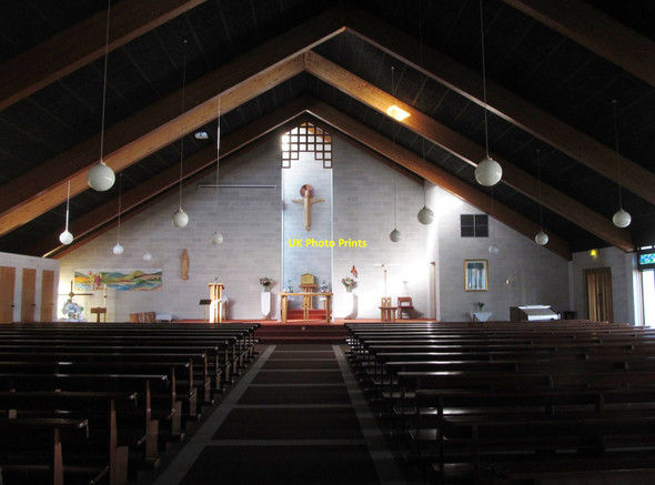 Photo 6"x4" The interior of St Laurence's Church, Omeath Omeath c2015