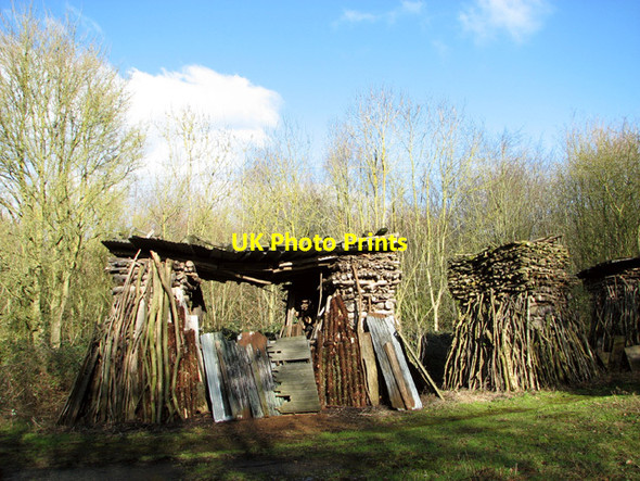 Photo 6"x4" Neatly stacked wood Hethel c2015