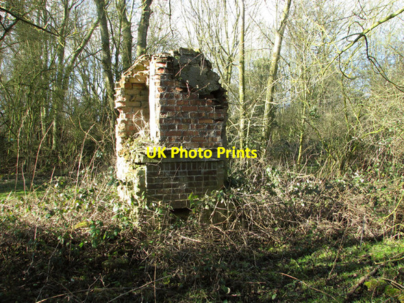 Photo 6"x4" Remains of an accommodation hut on Site 6 Hethel c2015