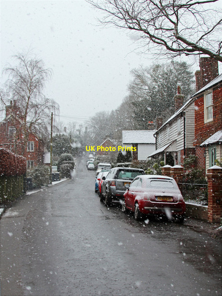 Photo 6"x4" Coggins Mill Road in snow Coggins Mill c2015 P1