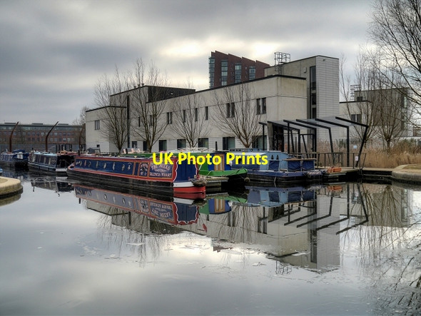 Photo 6"x4" Moorings at New Islington Marina Manchester c2015