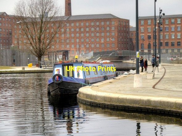 Photo 6"x4" Narrowboat at New Islington Marina Manchester c2015