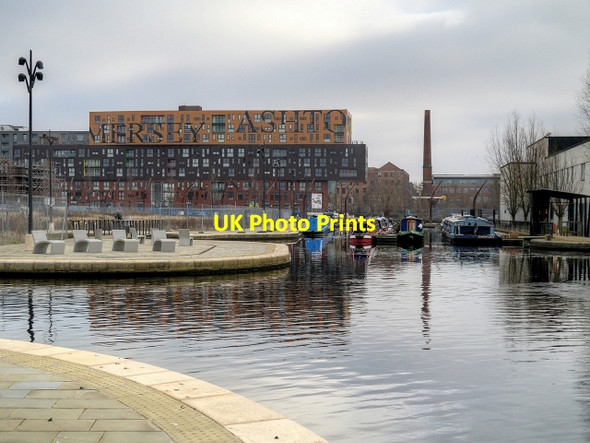 Photo 6"x4" Rochdale Canal, New Islington Marina Manchester c2015