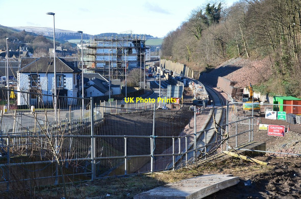 Photo 6"x4" Borders Railway at Ladhope Vale, Galashiels Galashiels c2015