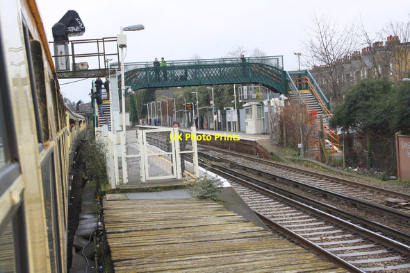 Photo 6"x4" Charter train pauses at Wandsworth Road Station Battersea c2015