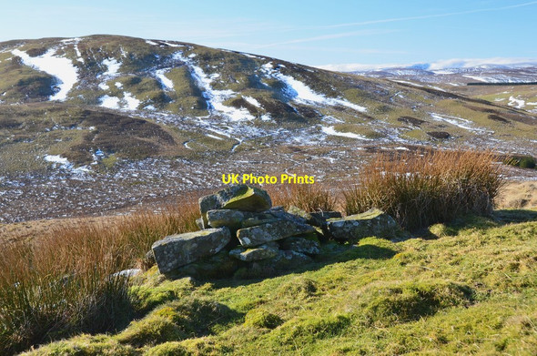 Photo 6"x4" Cairn and Mountbenger Law Mountbengerburn c2015