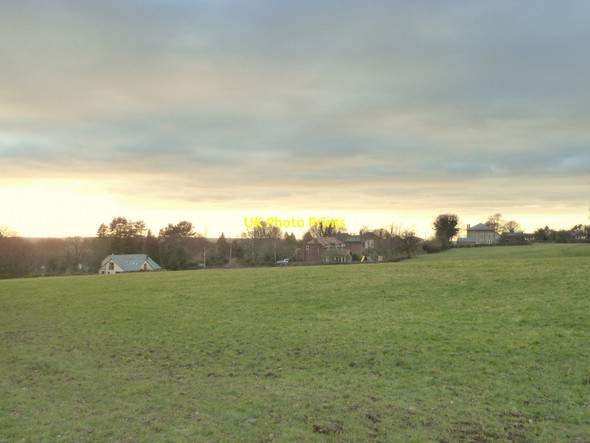 Photo 6"x4" View across field to houses at Parbold Parbold c2015