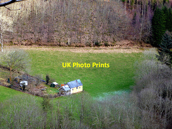 Photo 6"x4" Cottage in the valley Devil's Bridge\/Pontarfynach c2015