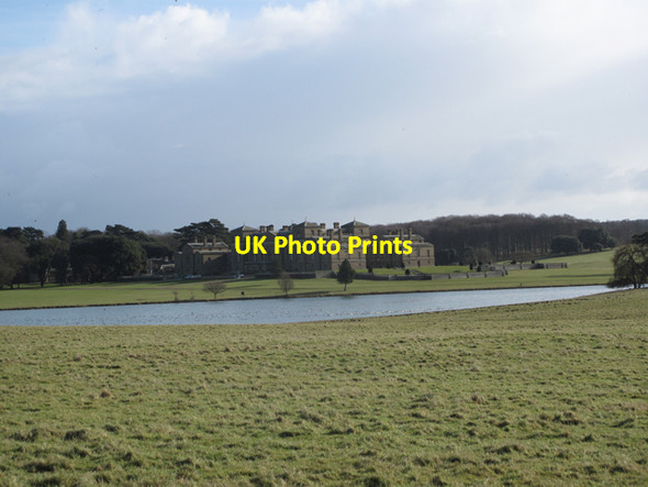 Photo 6"x4" Holkham Hall from across the lake Holkham c2015