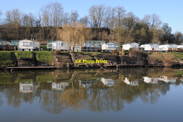 Photo 6"x4" Riverside caravan park, Clevelode Rhydd c2015