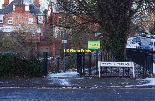 Photo 6"x4" Warwick Terrace entrance to The Dell, Royal Leamington Spa Royal Leamington Spa c2015