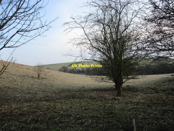 Photo 6"x4" Dry valley off Goodmanham Dale Goodmanham c2015