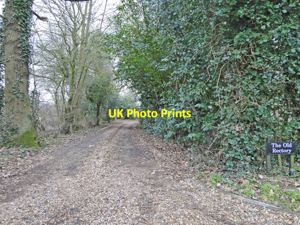 Photo 6"x4" Driveway to the Old Rectory Road Green\/TM2693 c2015