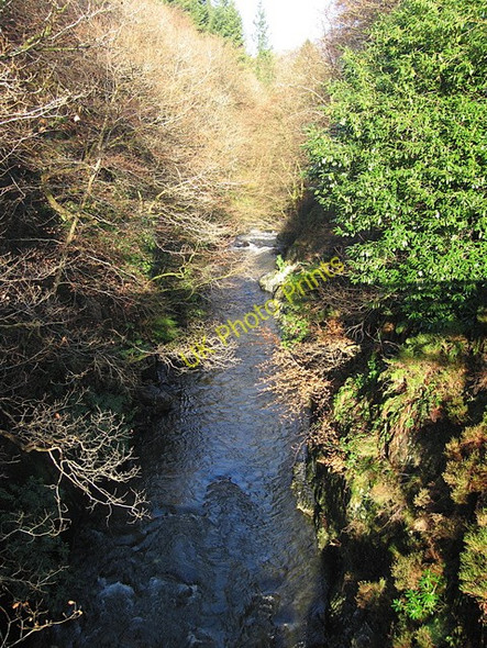 Photo 6"x4" Ystwyth gorge from Miners' Bridge Pont-rhyd-y-groes c2008