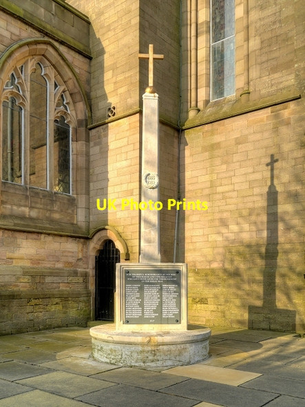Photo 6"x4" War Memorial at St Matthew's Church Burnley c2015