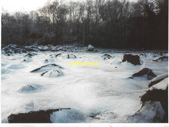 Photo 6"x4" Frozen shoreline at Rubha Glas, Loch Fyne Inveraray c2001