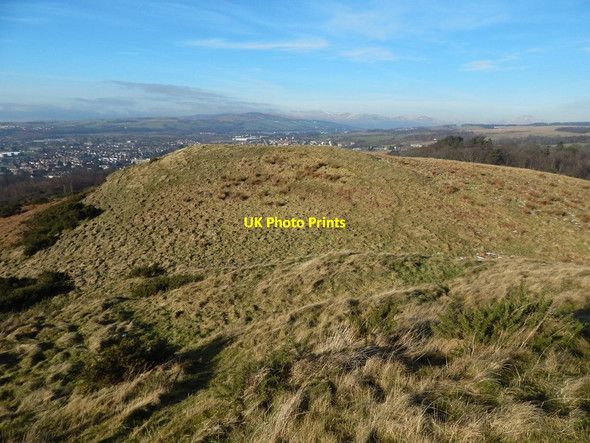 Photo 6"x4" Dumbowie Hill: north-western summit Dumbarton c2015