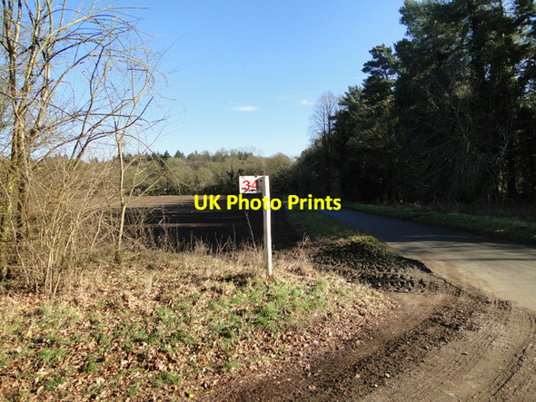 Photo 6"x4" Fire Rendezvous Point #34 Lynford c2015