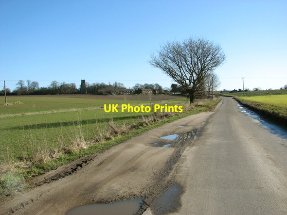 Photo 6"x4" Approaching Halvergate on Moulton Road Freethorpe c2015